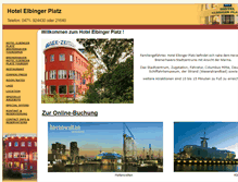 Tablet Screenshot of hotelelbingerplatz.net